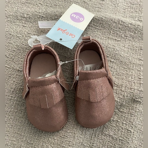 Infant shoes - Metallic Rose - Picture 2 of 3